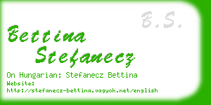 bettina stefanecz business card